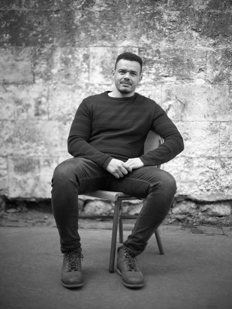 Danny Morris, black and white portrait
